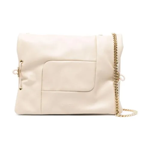LANCEL Телячья кожа Сумка через плечо Сумка на плечо Женская Светлый Бежевый