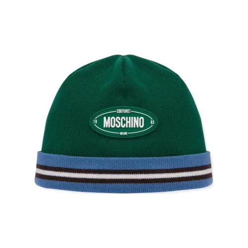 MOSCHINO Новая шерсть Шапки-бини Мужской Зеленый