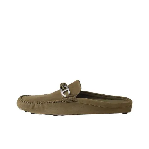 HERMES Домашние тапочки Мужские Зеленые