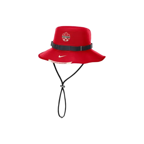 Nike Cotton Bucket Hats Унисекс Красный