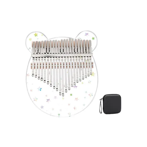 JIUFEN D101 Starry Sky Bear Crystal Transparent Calfskin