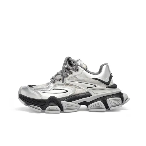 CINDY C ERIC Высота Увеличивающая MID Топ Толстая Подошва Женские Черные