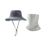 Серые шапки и кепки + серая маска для защиты от солнца