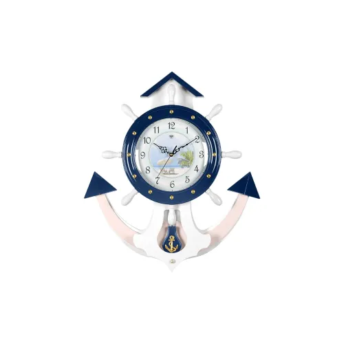 HENSE Кварцевый механизм Деревянная стена Часы Унисекс Белый циферблат HP40