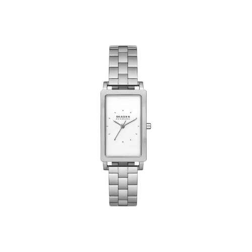 SKAGEN Hagen Collection Женские часы Кварцевый механизм Ремешок из нержавеющей стали 22 мм Белый циферблат