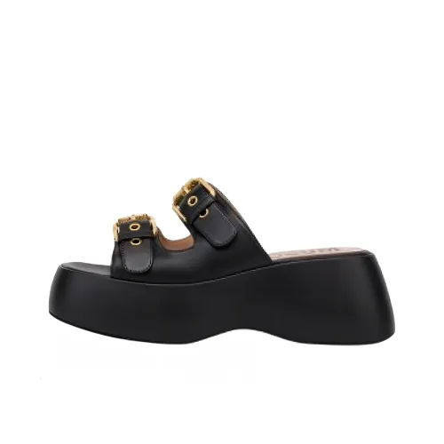 MOSCHINO Слипоны Женские Черные