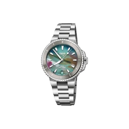 Oris Автоматический Механический Механизм Унисекс Часы 36,5 мм Многоцветный Циферблат Часы Корпус из Нержавеющей Стали Ремешок из Нержавеющей Стали