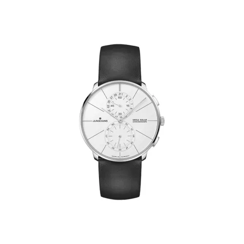 JUNGHANS Meister Master Collection Солнечный кварцевый механизм Мужские часы Циферблат 39,5 мм Белый