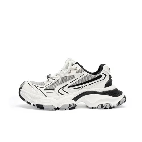 CINDY C ERIC Высота увеличивающие кроссовки MID Топ Толстая подошва Женские Белые