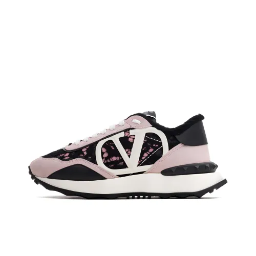 Valentino Garavani Низкий топ Повседневная обувь Женская Черный Розовый