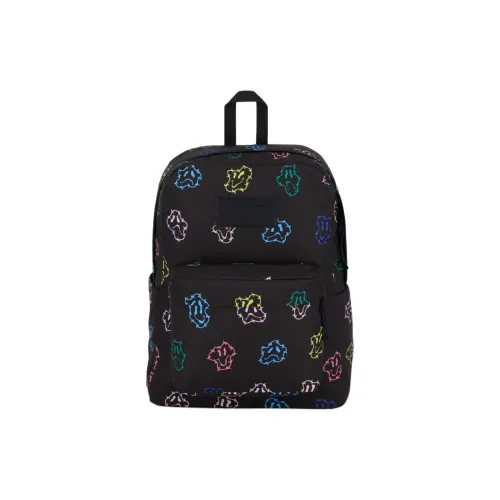 Jansport Переработанный полиэстер рюкзак унисекс черный и разноцветный