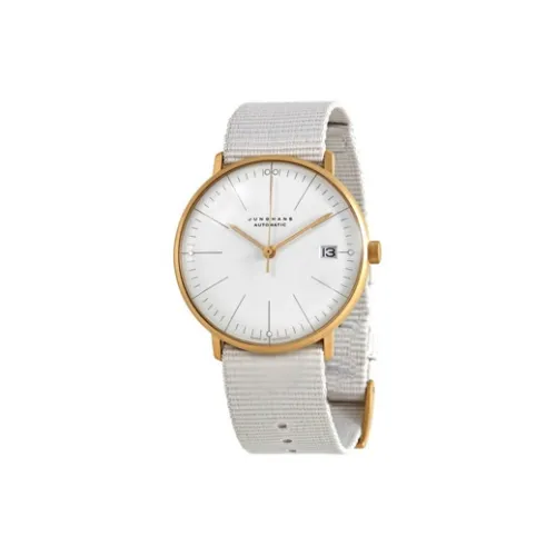 JUNGHANS Автоматический Механический Механизм Женские Часы Max Bill Collection 34 мм Белый