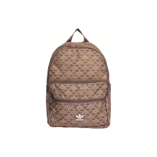 Adidas Originals Polyester Backpack Regular Unisex Brown