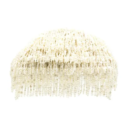 CULT GAIA Клатч из кожи наппа женский цвет слоновая кость