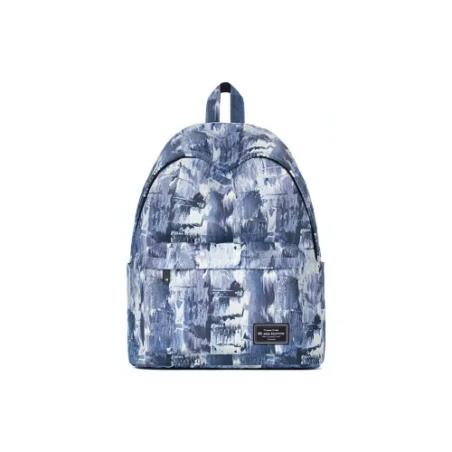 MR.ACE HOMME Полиэстер Рюкзак Стандартный Унисекс Прусский Синий