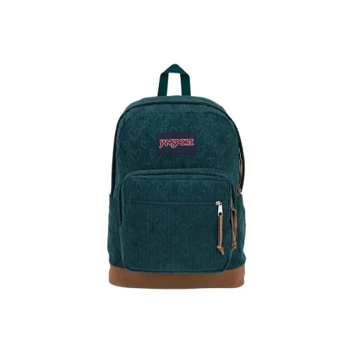 JanSport Замша Рюкзак Унисекс Relief Сердце Формы Зеленый