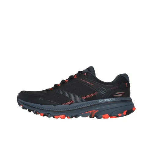 Skechers GO RUN Trail Altitude 2,0 Амортизация Износостойкий Низкий Топ Беговые кроссовки Мужские Черные