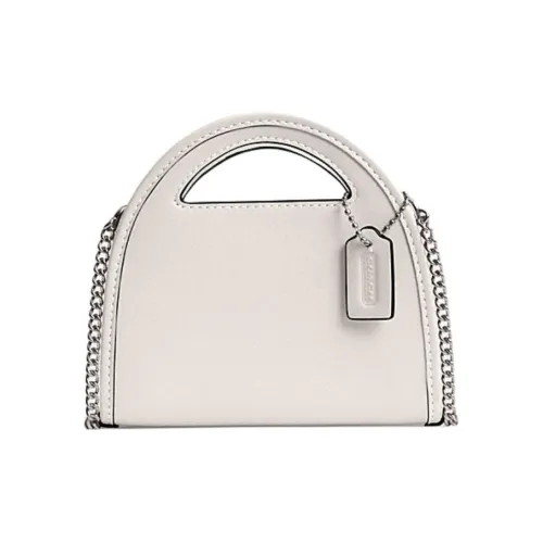 COACH Мини Перчатка из дубленой кожи Кожаный кошелек для карт Женский Мел Белый