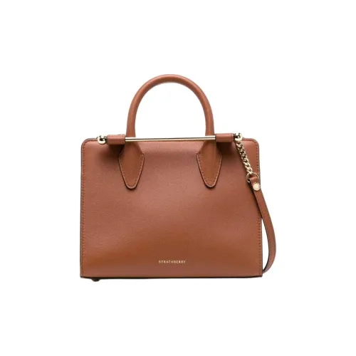 Strathberry Телячья кожа Сумка через плечо Сумка Женская Коричневая