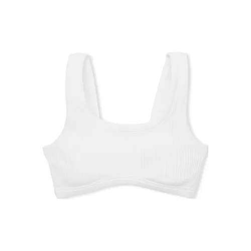 Victoria's Secret Розовый The Wave Soft Seamless Спортивный Бюстгальтер Optic Белый Бюстгальтер Женские Optic White