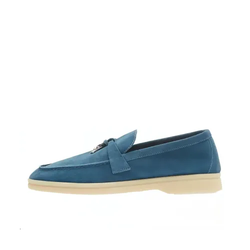 Loro Piana Summer Charms Walk Лоферы Синие Женские