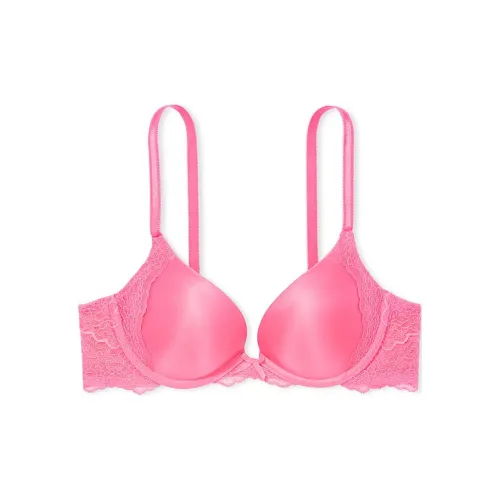 Victoria's Secret DREAM ANGELS Collection 6450 Сборка Украшение сборкой Позиционирование стиля Гладкий Кружево PUSH Up Бюстгальтер Tickled Розовый Бюстгальтер Женские Розовый