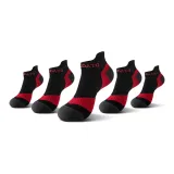 5 пар (черно-красный)