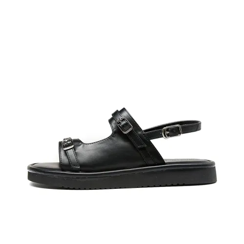 HLA Сандалии Женские Плоские One Ремешок Минималистский стиль Resort Премиум Мода Тапочки