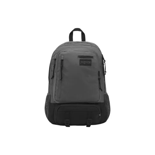 JanSport Полиэстер Рюкзак Унисекс Черный Серый