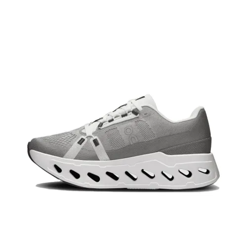 On Cloudeclipse Slip-resistant Abrasion-resistant Low Top Обувь для бега на длинные дистанции Женская Серый Белый