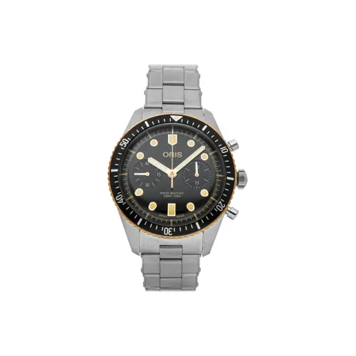 Oris Автоматический механический механизм Унисекс Часы Diving Collection 43 мм Черные