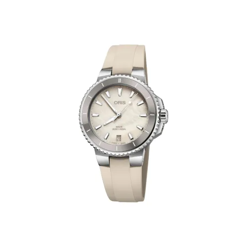 Oris Автоматический Механический Movement Унисекс Часы 36,5 мм Жемчужная Раковина Цвет