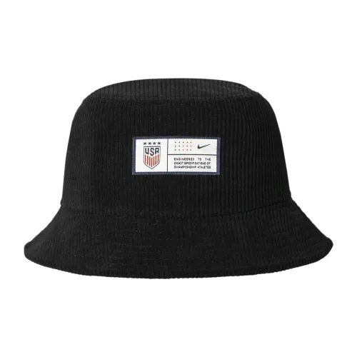 Nike Cotton Bucket Hats Унисекс Черный
