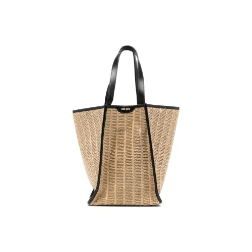 CULT GAIA Полиэтилен Телячья Кожа Тоут Сумка Сумка для покупок Сумка Женская Светлый Бежевый и Черный