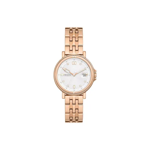 SKAGEN Signatur Collection Women's Watch Кварцевый механизм ремешок из нержавеющей стали 34 мм серебристый циферблат