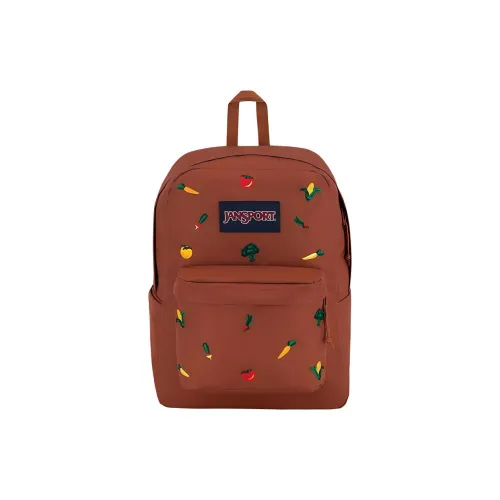 Jansport Переработанный полиэстер рюкзак женский коричневый красный