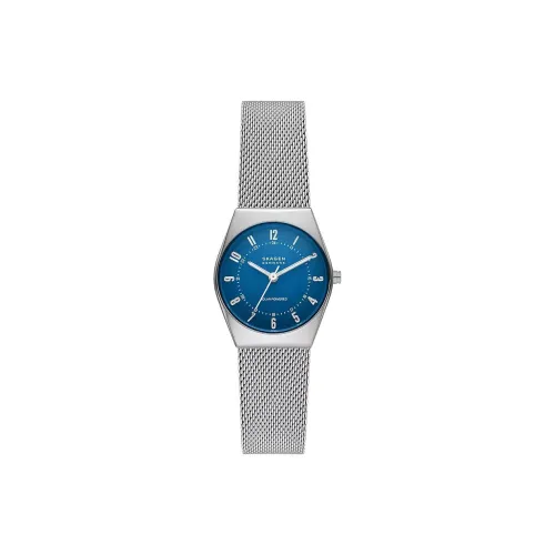 SKAGEN Grenen Collection Женские часы Солнечный кварцевый механизм механизм ремешок из нержавеющей стали 26 мм синий циферблат