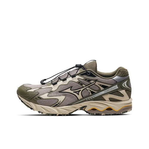 Кроссовки для бега Mizuno Wave Solar V2, низкий топ, оливково-зеленый, унисекс