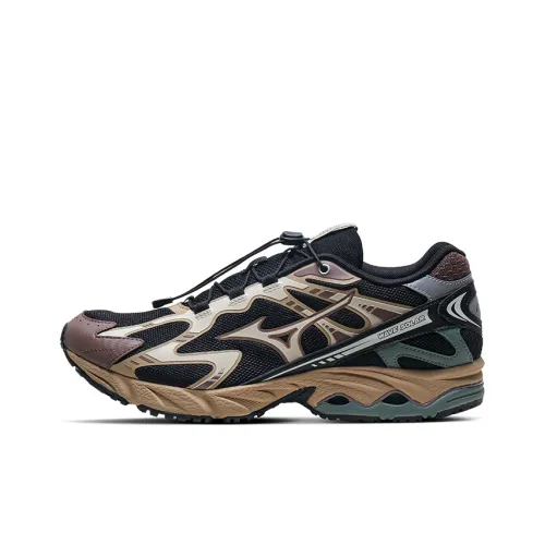 Mizuno Wave Solar V2 Противоскользящее и Износостойкое Покрытие Поддержка Высокий Топ Повседневные Беговые кроссовки Унисекс Черный