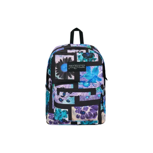 Jansport Переработанный полиэстер рюкзак средний унисекс синий и фиолетовый