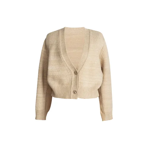 ROEYSHOUSE Трикотаж Женский Прозрачный Песочный Бежевый