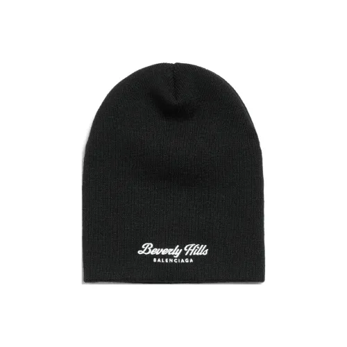 Balenciaga Акриловые шапки-бини женские черные