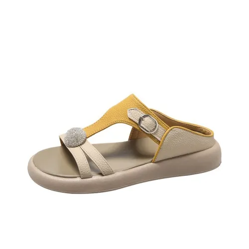 Слипоны с принтом Peach женские