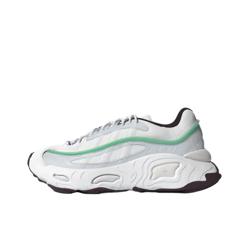 Adidas Originals Oznova Slip Резистентный к истиранию Низкий Топ Спортивная Повседневная Обувь Унисекс Белый Зеленый