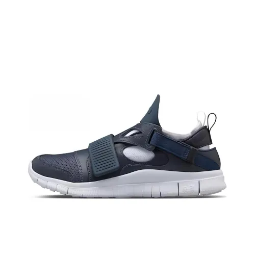 nike Free Huarache Carnivore Амортизация Износостойкий Низкий Топ Повседневная Обувь Унисекс Черный Белый