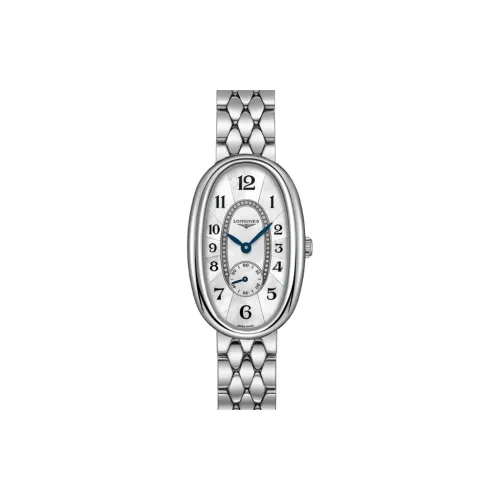 Longines Quartz Механизм Мужские Часы Round Dance Collection 21,9 мм Серебряные