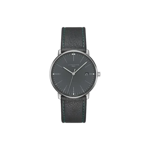 JUNGHANS Кварцевый механизм Мужские часы Max Bill Collection 38 мм Серый