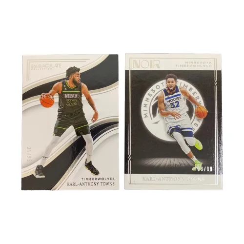 PANINI 2023 IMM Timberwolves Anthony Towns Золотистая Parallel Основа 31 99+2021 NOIR 93 99 2 Штуки In Total
