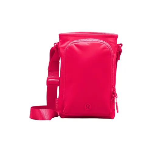 lululemon Переработанный нейлон Crossbody сумка унисекс красного цвета