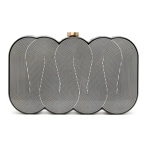 CULT GAIA Акриловый клатч женский черный